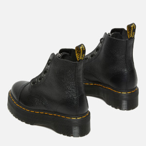 Dr. Martens Women s Sinclair Leather Zip Front Boots Black Allsole