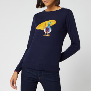 Crew Neck Jumper Navy Joules Miranda Intarsia Jumper Joules Womens