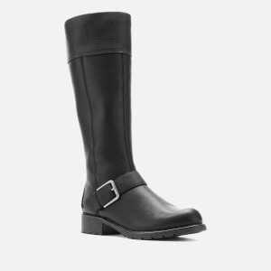 Clarks Women s Orinoco Jazz Leather Warm Lined Knee High Boots Black UK 3 Allsole