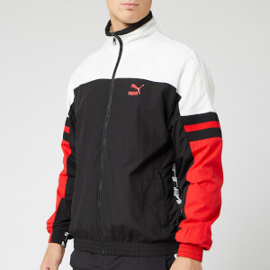 Puma black and red track jacket clearance