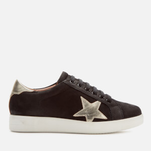 Dune Women s Edris Leather Low Top Trainers Black Allsole