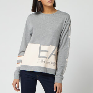 Emporio armani ea7 colour block crew sweatshirt new arrivals