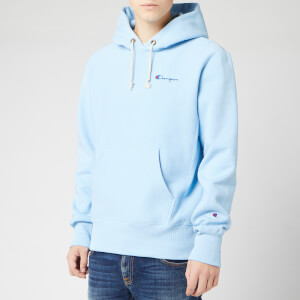 Champion Men s Small Script Hooded Sweatshirt Pale Blue Coggles