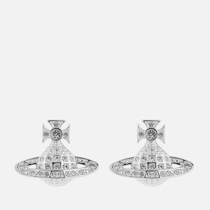 Vivienne Westwood Women's Minnie Bas Relief Earrings - Rhodium Crystal