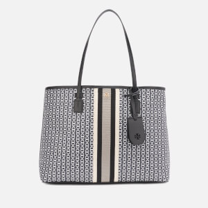 Tory Burch Women s Gemini Link Canvas Tote Bag Black Gemini Link