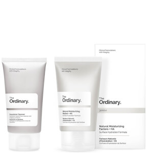 The Ordinary Natural Moisturising and Squalane Duo (Natural Moisturising Factors and HA 30ml + Squalane Cleanser 50ml)