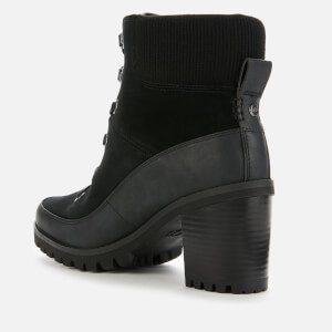 UGG Women s Redwood Lace up Heeled Boots Black UK 3 Allsole