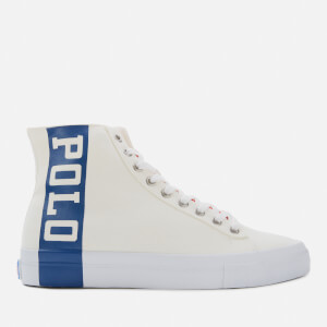 Polo Sport Ralph Lauren Men s Solomon II Polo Hi Top Trainers Chick Cream Newport Navy UK 7 Coggles