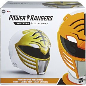 caridad Ficticio Consulado Réplica 1:1 casco Ranger blanco colección Mighty Morphin Power Rangers  Lightning Hasbro Toys | Zavvi España