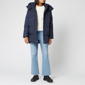 Woolrich Women s Aurora Puffy Coat Melton Blue TheHut