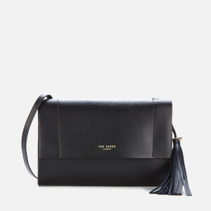 Ted Baker Women s Natalei Leather Tassel Detail Cross Body Bag Black