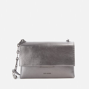 Ted Baker Women s Diilila Bar Detail Cross Body Bag Gunmetal