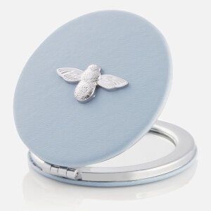 Olivia Burton Women s 3D Bee Compact Mirror Chalk Blue Silver