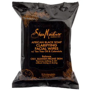 SheaMoisture African Black Soap Clarifying Facial Wipes (Pack of 30)