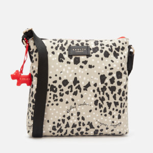 Radley Women s Leopard Oilskin Small Ziptop Cross Body Bag Aluminium