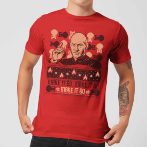 Star Trek The Next Generation Make It So Men s Christmas T Shirt
