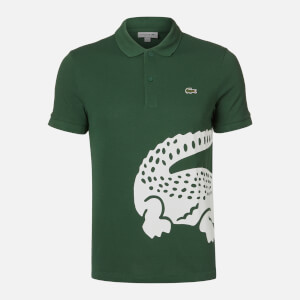Lacoste Men s Large Croc Polo Shirt Green TheHut