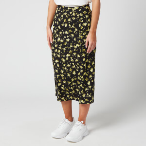 Calvin klein floral midi skirt top