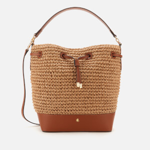 激安！Ralph Lauren Crochet-Straw Debby Drawstring Bag Lauren Ralph Lauren Crochet-Straw Debby Drawstring Bag - Macy's