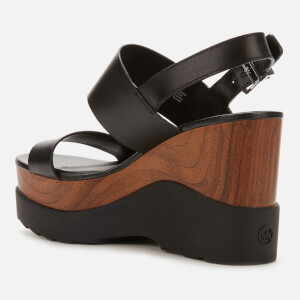 Michael kors wedges shop black