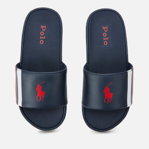 Polo Ralph Lauren Kids Bensley II Slide Sandals Navy UK 10 Kids EU 27 Allsole