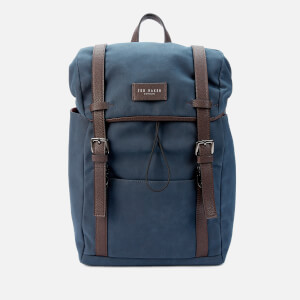 Ted Baker Men s Zafron Faux Nubuck Backpack Navy