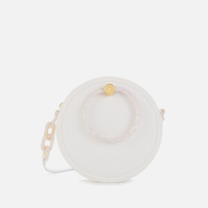 Ted Baker Women s Agneti Resin Handle Straw Circle Bag Ivory