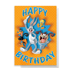 Looney Tunes Not Happy Birthday Looney Tunes Group Happy Birthday Greetings Card - Iwoot Us