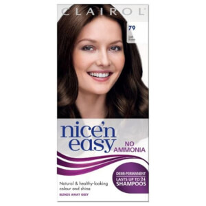 Clairol Nice'n Easy Semi-Permanent Hair Dye with No Ammonia - 79 Dark Brown
