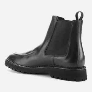 KENZO Men s Mount Leather Chelsea Boots Black Allsole
