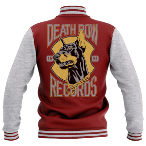DEATH ROW サテンジャケット hiphop bboy ウェッサイ Death Row Records Patched Bomber Jacket