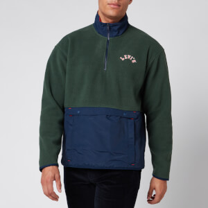 Levi s Men s Quarter Zip Polar Fleece Python Green TheHut
