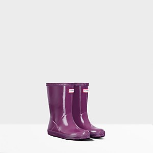 Hunter Kids First Classic Wellington Boots Violet Allsole