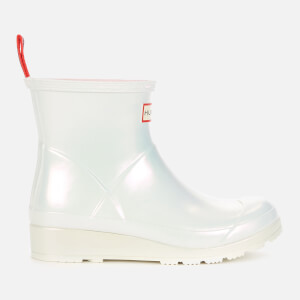 Hunter Women s Original Play Short Nebula Wellington Boots Silver