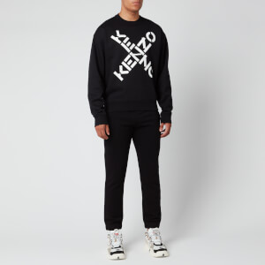 【大人ストリート】KENZO Tail Logo Oversize Sweat Shirt KENZO Men's Sport Oversized Sweatshirt - Black - XS | Coggles