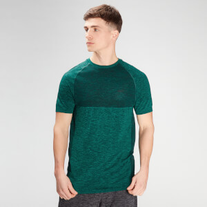Мъжка безшевна тениска с къс ръкав Essential на MP - ярко зелен меланж