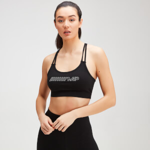 MP Women's Outline Graphic Bra - Black - XXS