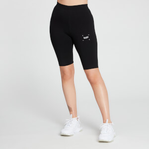 MP Women's Central Graphic Cycling Shorts - Black - XXS