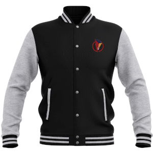 Power Rangers Bolt Patch Varsity Jacket - Black Clothing - Zavvi UK