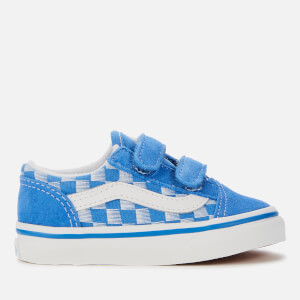 Vans Toddlers Racers Edge Old Skool Velcro Trainers Blue True White TheHut