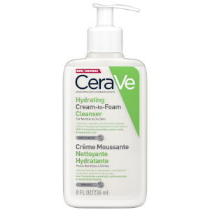 CeraVe Hydrating Cream-to-Foam Cleanser with Amino Acids for Normal to Dry Skin 236ml