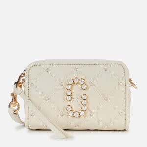 Marc Jacobs Women s The Softshot 17 Quilted Pearl Bag Oatmilk Coggles