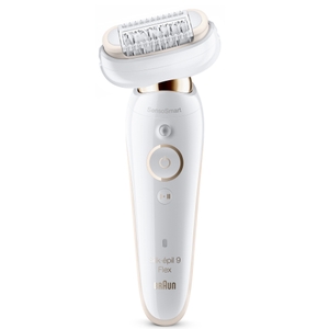 Braun Silk-épil 9 Flex 9010 Depiladora, Blanco/Oro