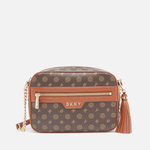 DKNY Women s Polly Heritage Logo Camera Bag Bark Caramel