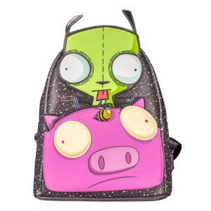 Loungefly Nickelodeon Invader buy of Zim Gir Pig Doom Mini Backpack and Bioworld Inv