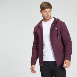 MP Men's Rest Day Zip Through Hoodie - Port - XXS