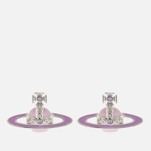 Small neo bas relief earrings pink gold sale