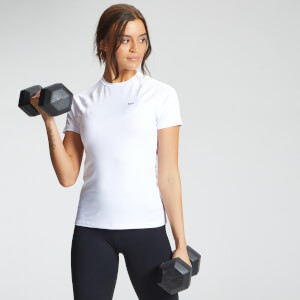 T-shirt d’entraînement coupe slim MP Essentials pour femmes – Blanc