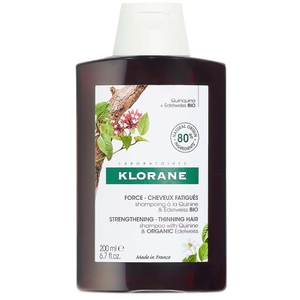 KLORANE Champú fortalecedor con quinina y edelweiss bio para cabellos finos 200ml