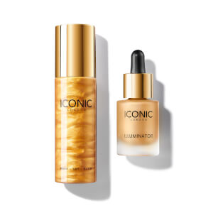 ICONIC London Exclusive Gold Prep-Set-Glow and Illuminator Duo